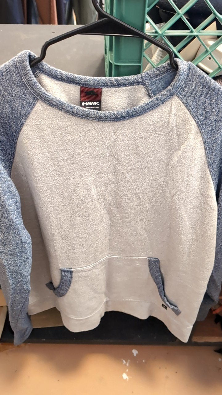 Hawk Longsleeve L Blue and Grey with Pocket