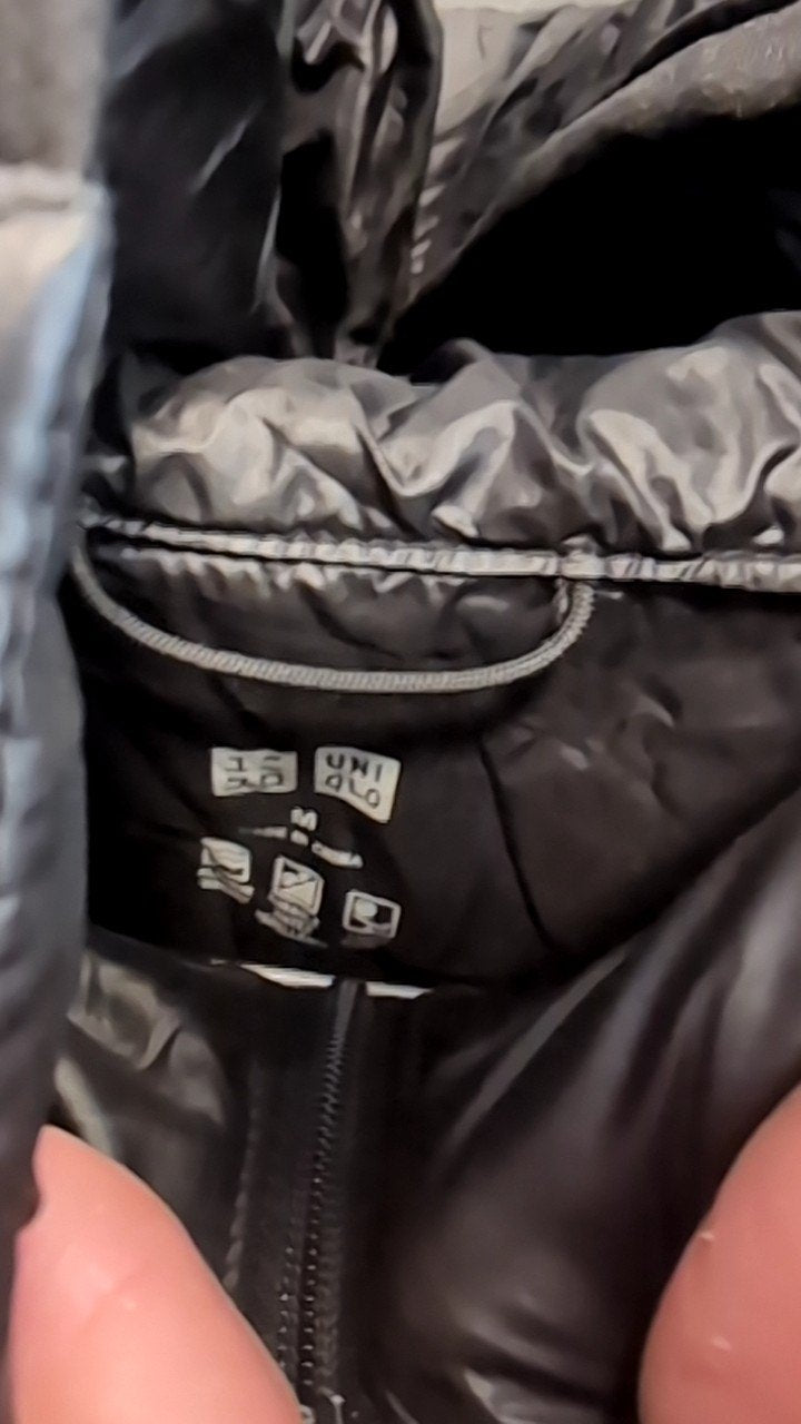 Uniqulo Down Jacket (Full Zip/Hood) M Black