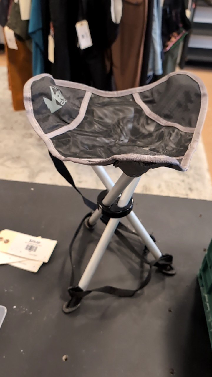 REI Camping Grey Stool