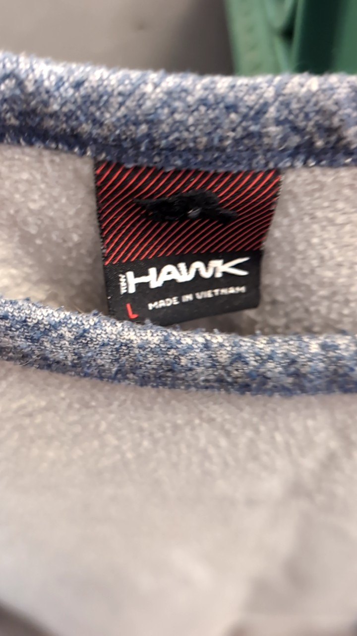 Hawk Longsleeve L Blue and Grey with Pocket