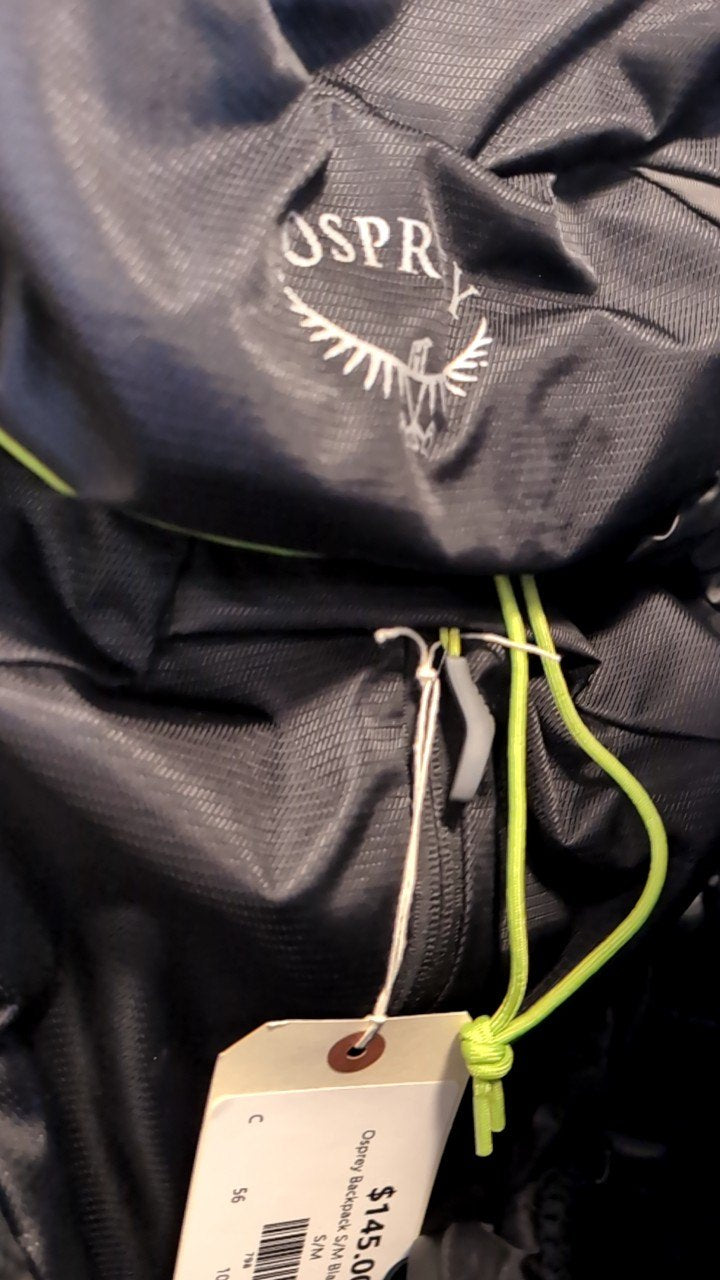 Osprey Backpack S/M Black Stratos 36