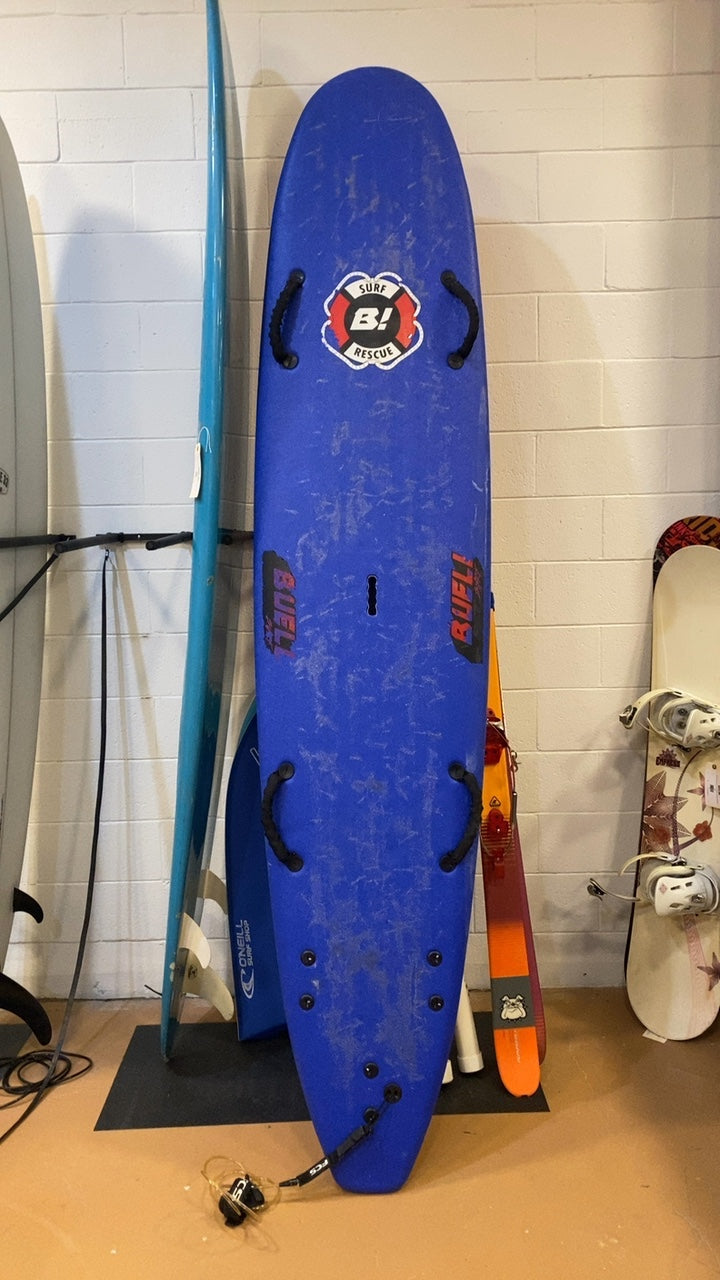 Buell Surf Rescue Surfboard (Longboard) 9'0" Blue/Red