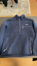 Patagonia Retro Marsupial Fleece Jacket (Full-Zip) (No Hood) S Blue