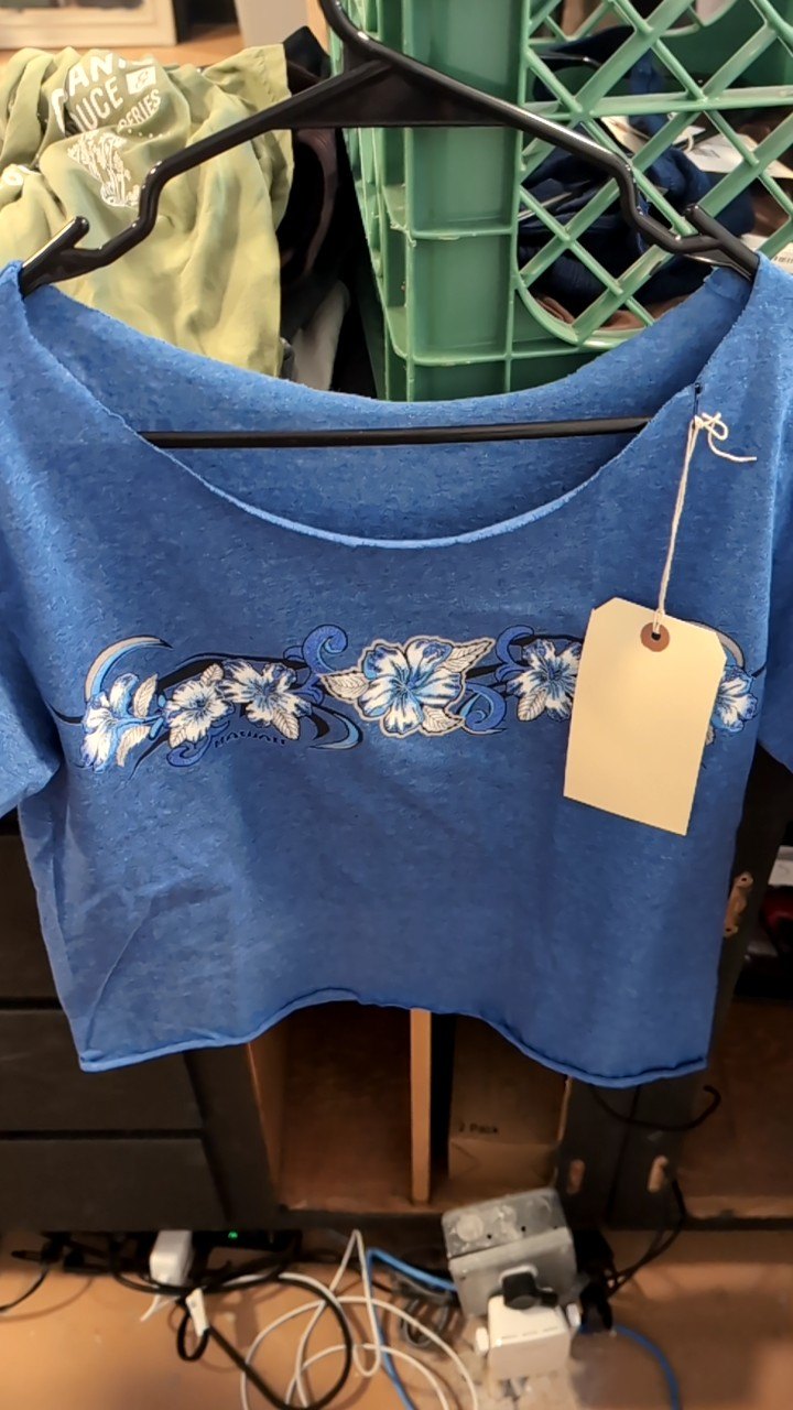 T-Shirt S Blue Hawaii