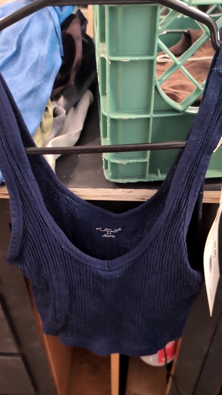 Out from Under Tank Top M Blue