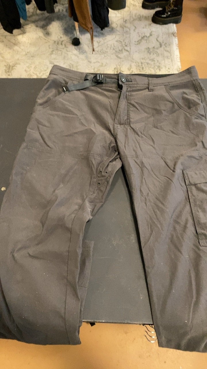 Prana Stretch Zion Pants (Hiking)(Slim-Fit) 32x32 Grey