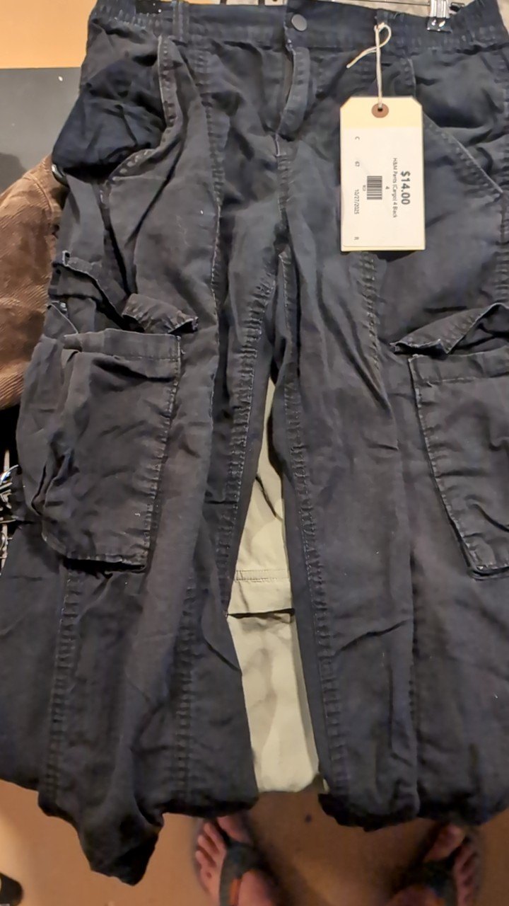H&M Pants (Cargo) 4 Black