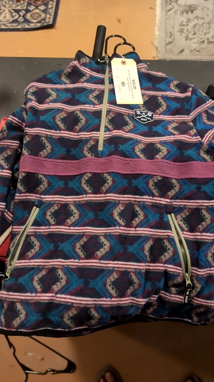 Dark Seas Division Fleece Jacket (Full-Zip) (No Hood) M Purple/ Blue