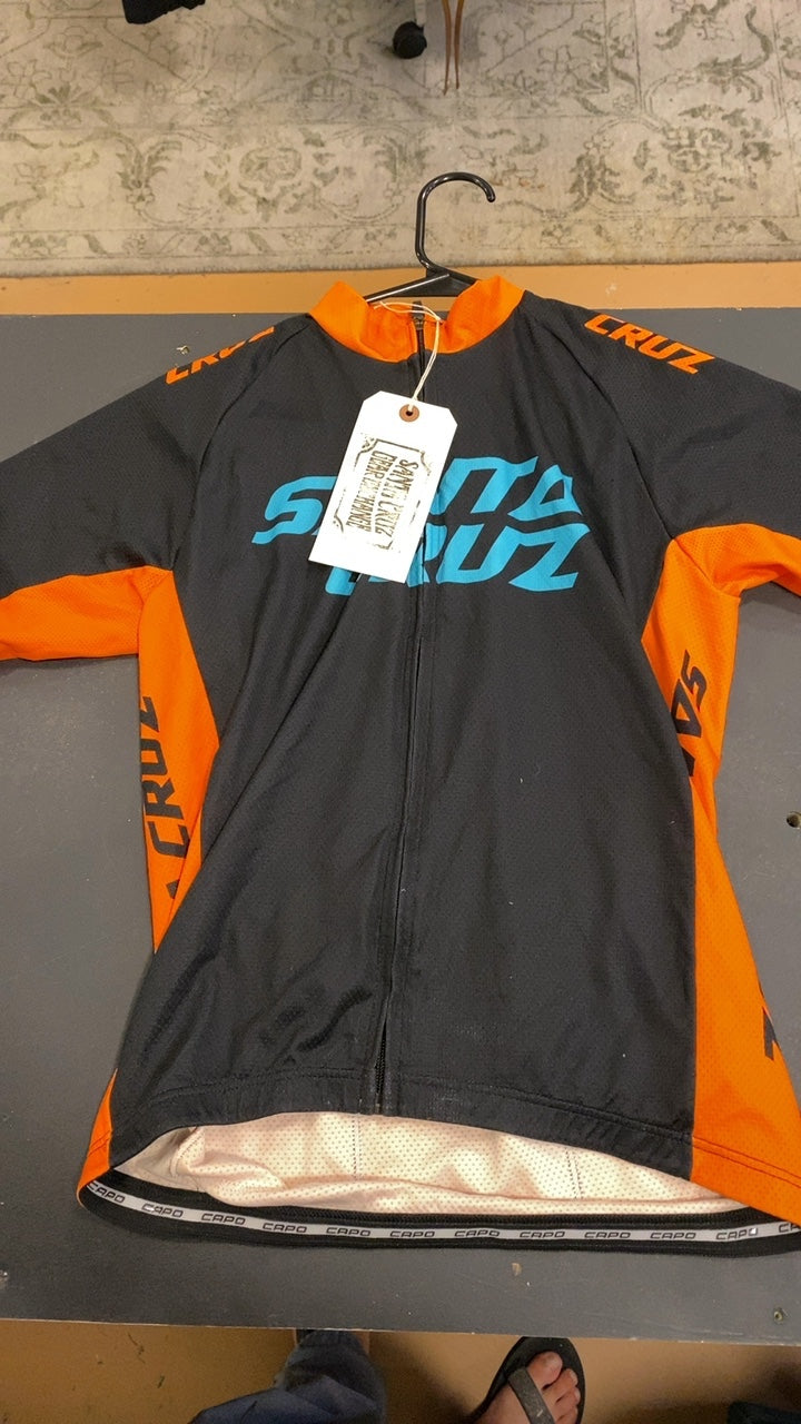 Santa Cruz Bicycles Retro Bike Jersey M Black/Orange/Blue