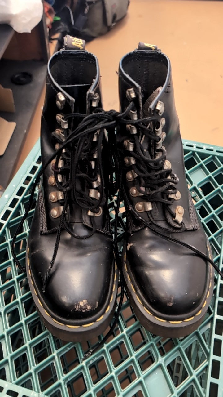Dr. Marten's Shoes (Boots) 5 Black High Tope Laces