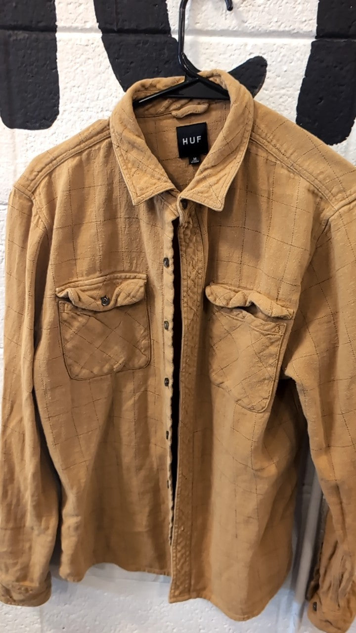 HUF Longsleeve (Button-Up) M Yellow