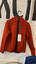 Patagonia Retro Pile Hoody Fleece Jacket (Full-Zip) (Hood) M Red/Blue