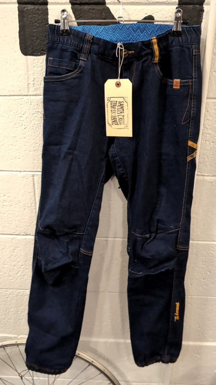 Simond Pants S Blue Denim Stretch Waist