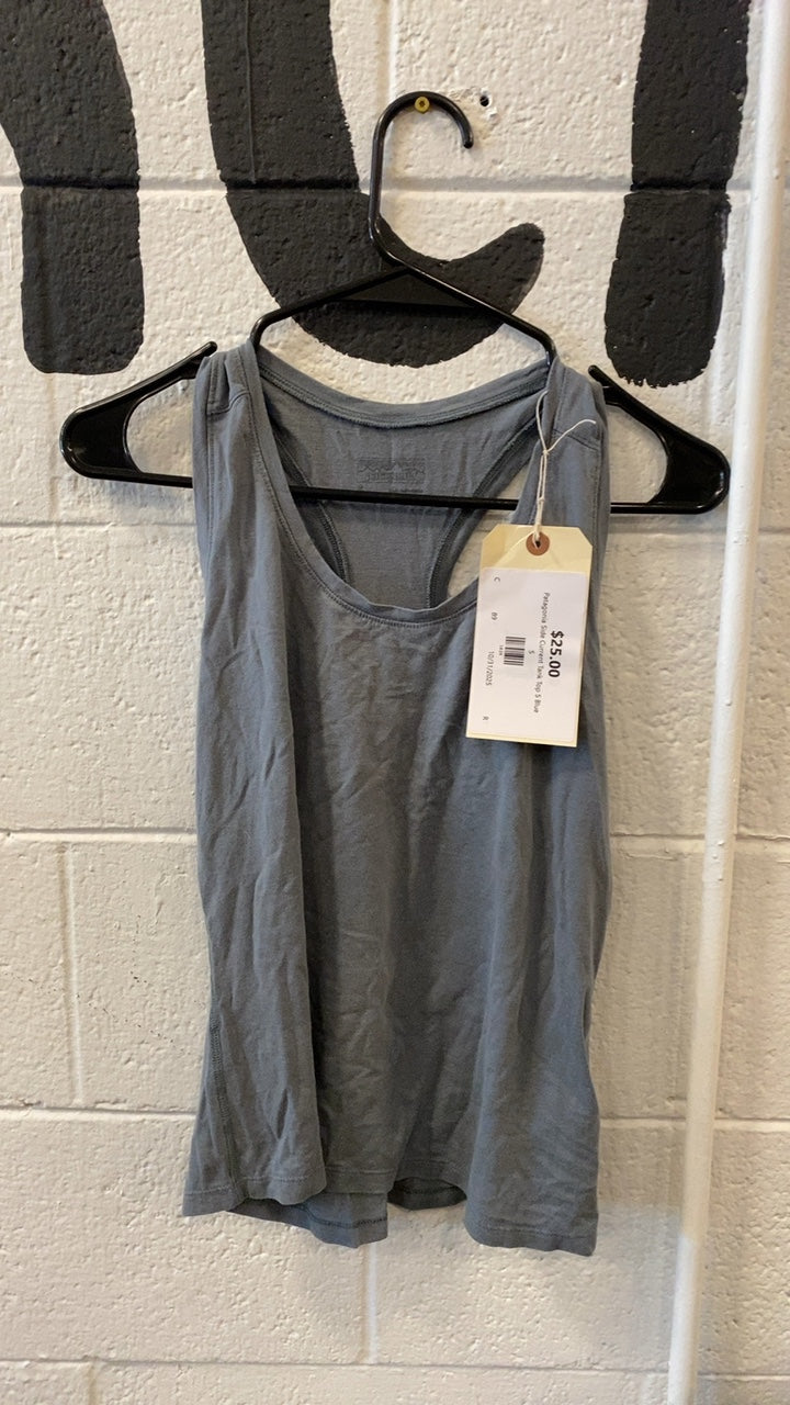 Patagonia Side Current Tank Top S Blue