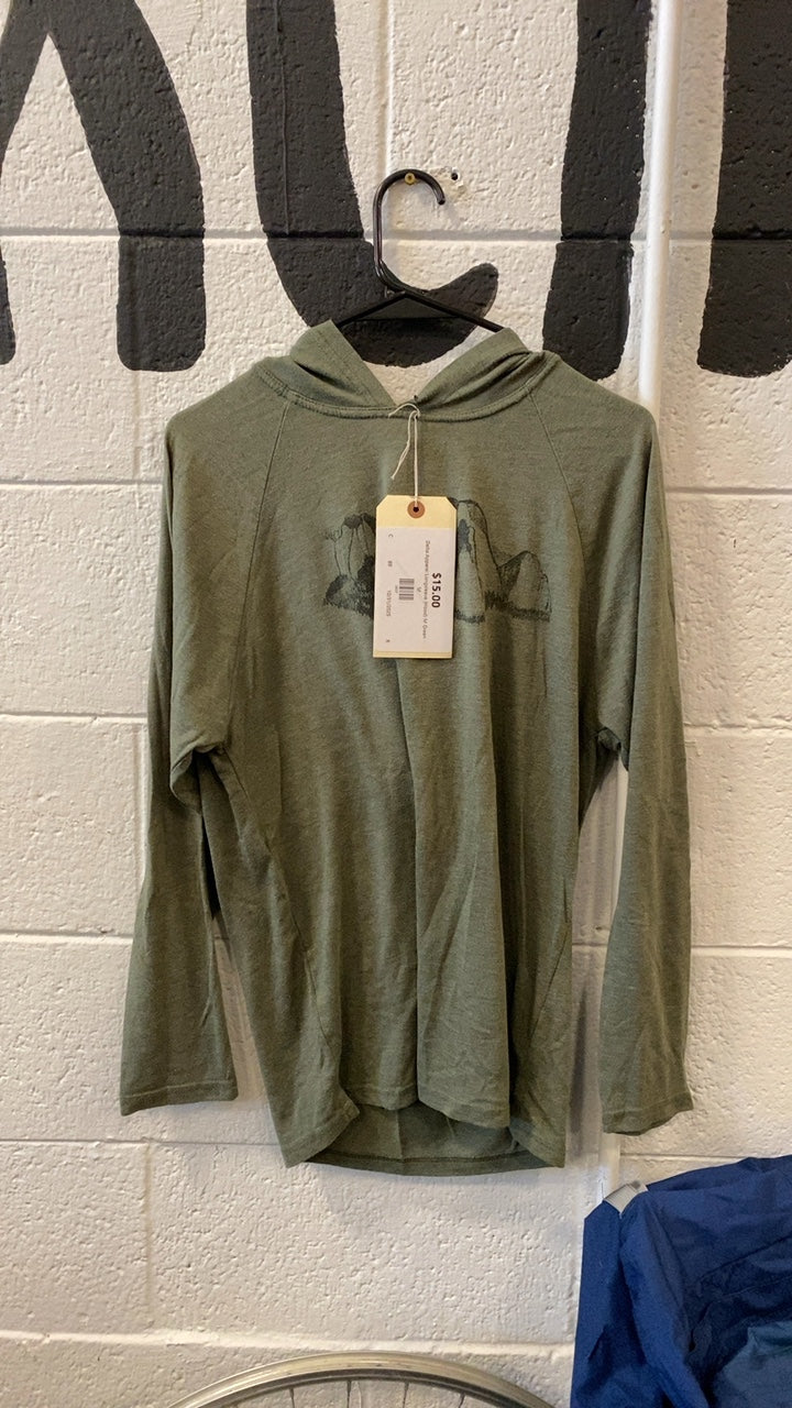 Delta Apparel Longsleeve (Hood) M Green