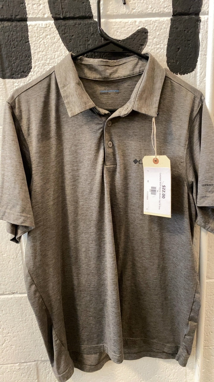 Columbia Short Sleeve (Button Up) M Grey