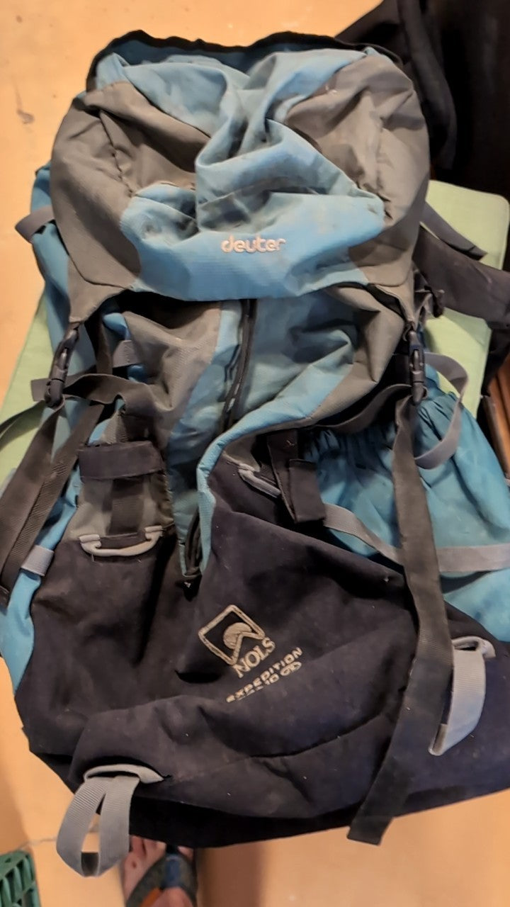 Deuter Backpack Adjustable Blue NOLS Expedition 80+10