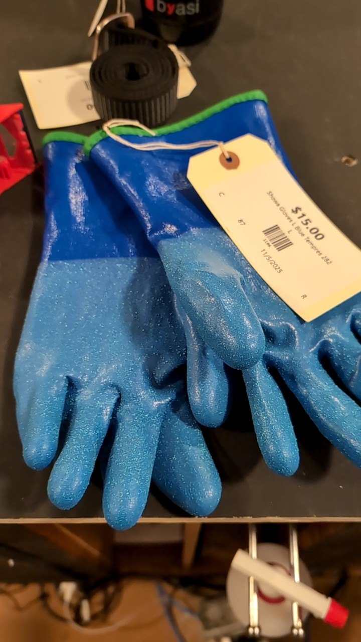 Showa Gloves L Blue Tempres 282