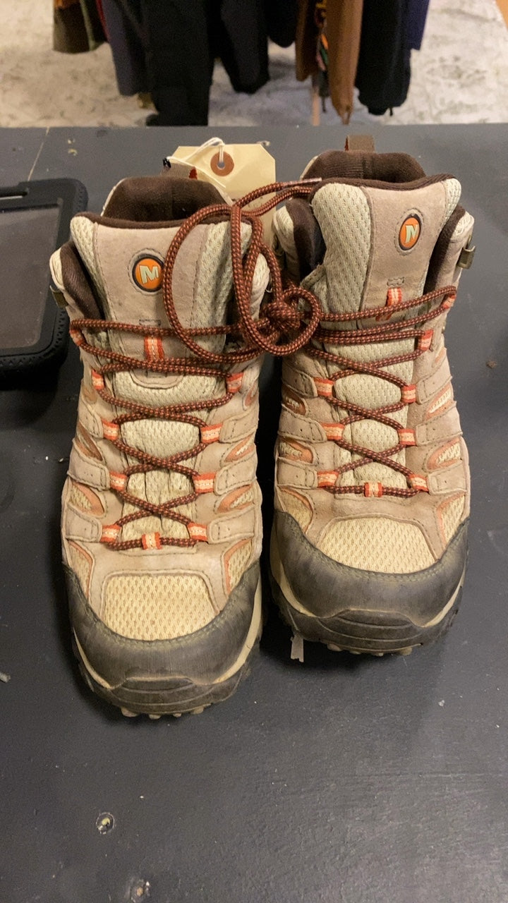 Merrell Moab 3 Mid GTX Shoes (Hiking Boots) 10 Brown/Grey