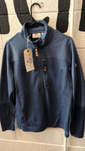 Fjall Raven Jacket (Quarter-Zip)(No-Hood) L Blue Abisco Train Pullover