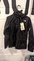 The North Face Rain Jacket M Black Removable Hood