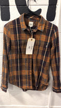 Vans Flannel XS Orange and Red