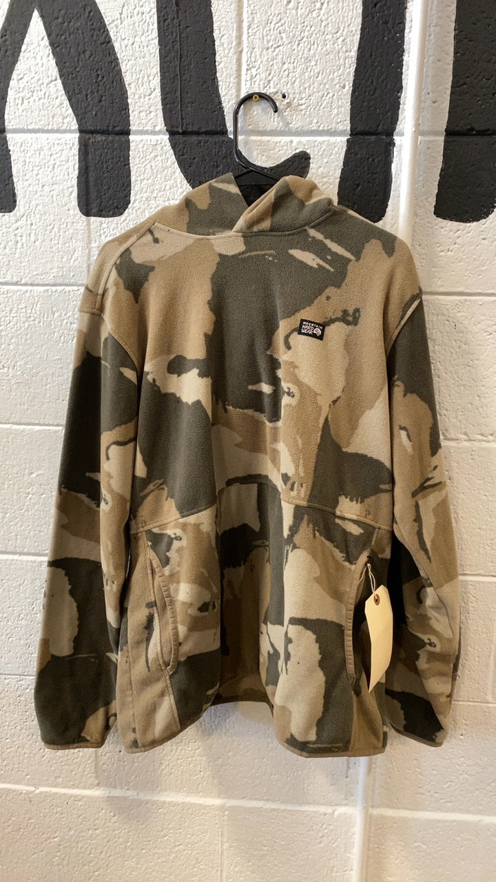 Mountain Hardwear Fleece Jacket (Hood) L Camo