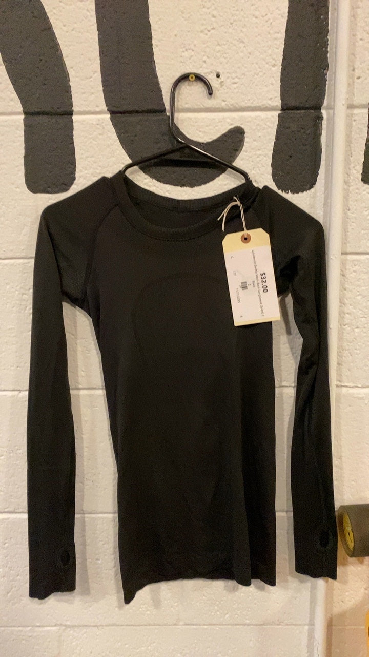 Lululemon Swiftly Mesh-Back Longsleeve (Sport) 2 Black