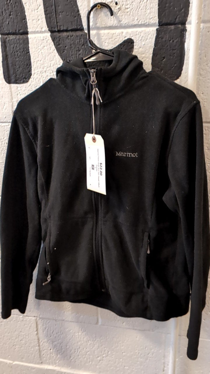 Marmot Fleece Jacket (Full-Zip) (Hood) S Black Polartec