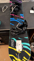 Burton Snowboard 125cm Chopper Safari w/ Grom Bindings