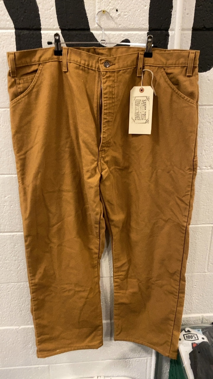 Dickies Fleece Lined Carpenter Pants 44x32 Brown