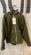 REI Fleece Jacket (Full-Zip) (Hood) M Brown