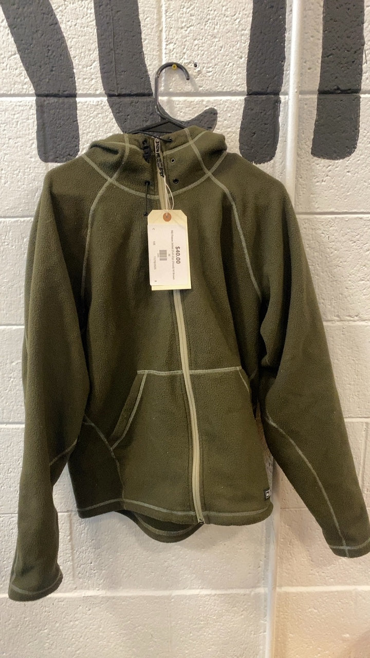 REI Fleece Jacket (Full-Zip) (Hood) M Brown