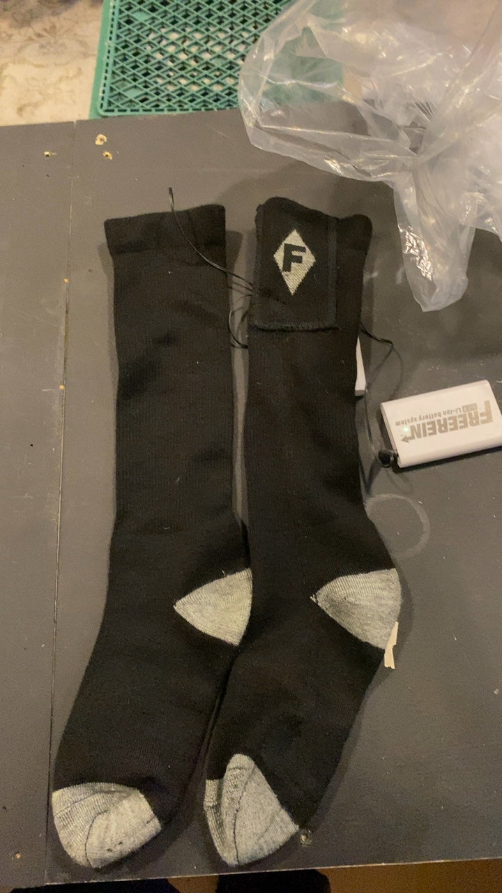 Flambeau Socks (Heated) Black With Batteries