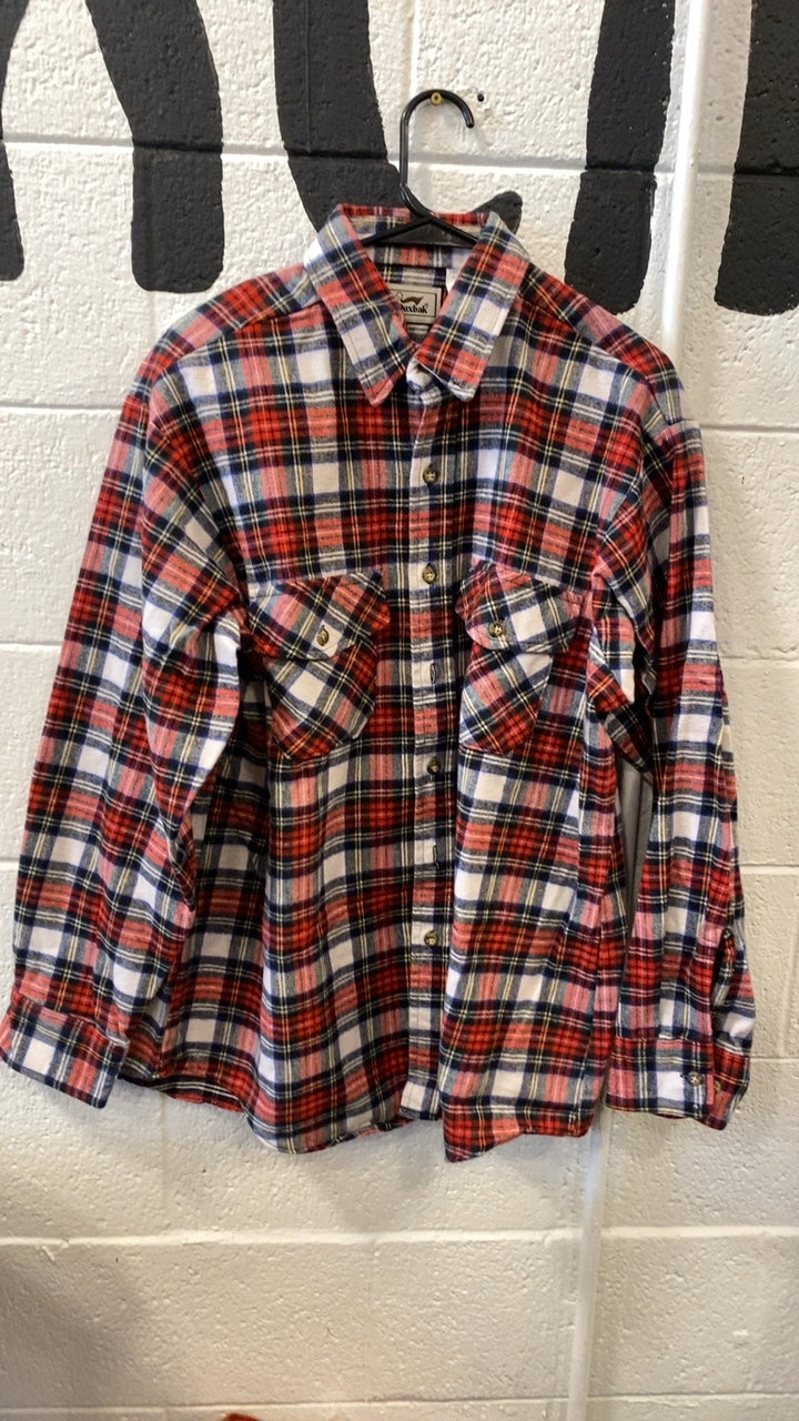 Duxbak Flannel XL Red/White