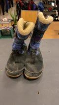 Acorn Shoes (Boots) 10 Black/Purple