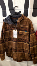 KAVU Jacket L Brown Midland Hoodie