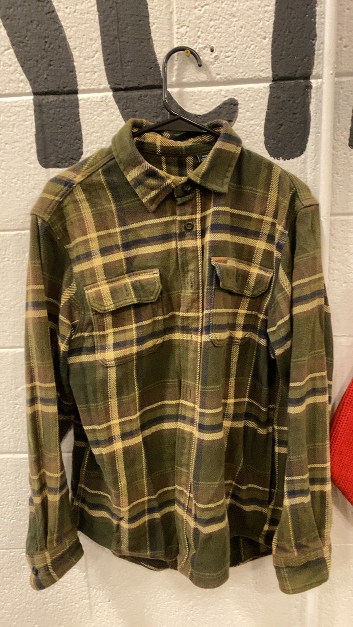 Orvis Flannel S Green/Brown