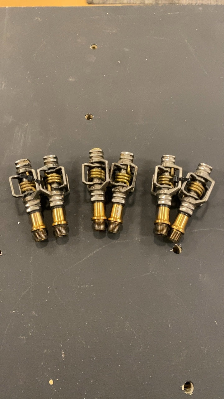 Crank Brothers Eggbeater 4Ti Bike Parts (Pedals) Silver/Gold