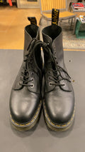 Dr. Marten's 1460 Bex Pisa Leather Lace Up Shoes 10 Black