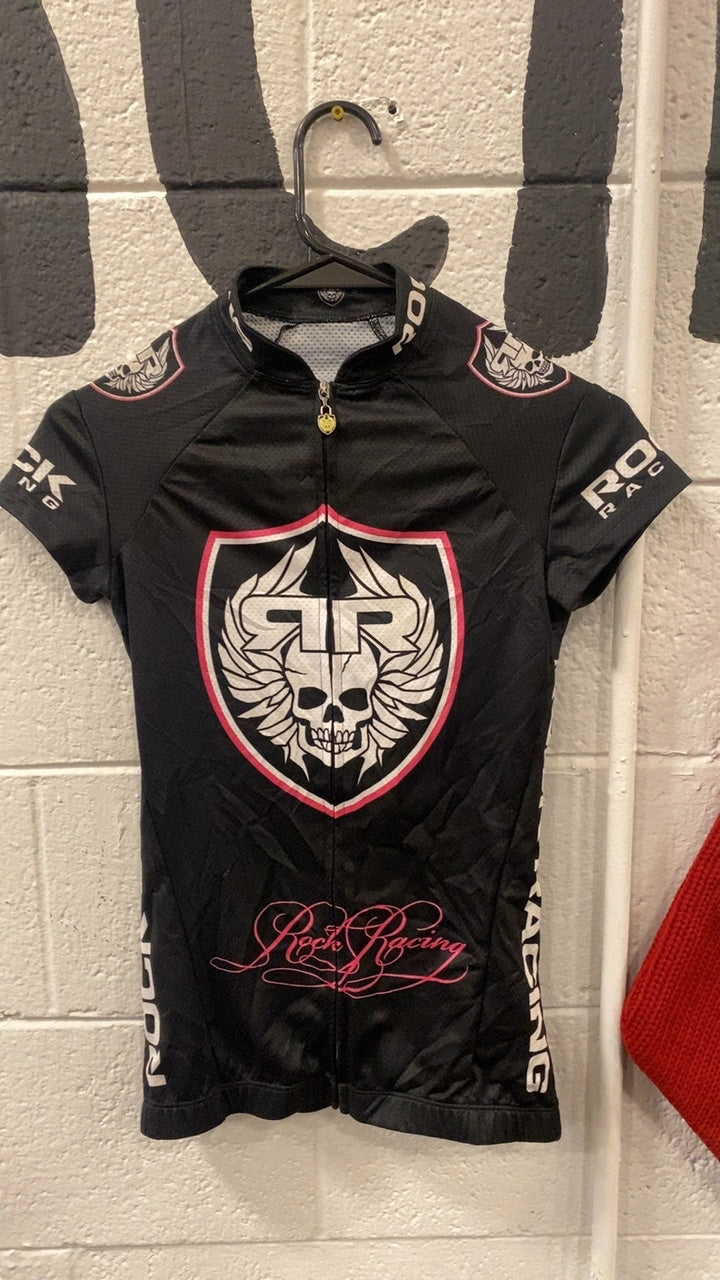 Rock Racing Bike Jersey S Black/White/Pink