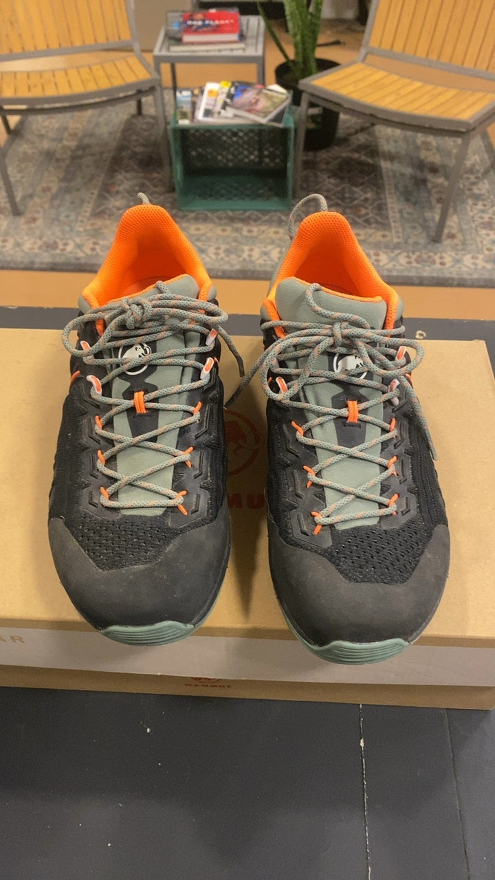 Mammut Alnasca Knit III Low Shoes (Running) 7.5 Black/Grey/Orange