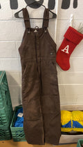 Ridgecut Toughshield Sanded Duck Insulated Overalls S Brown