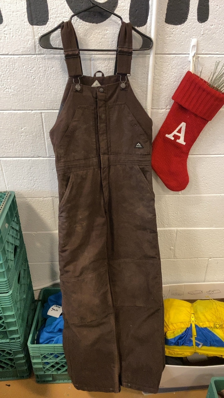 Ridgecut Toughshield Sanded Duck Insulated Overalls S Brown