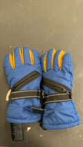All In Motion Gloves (Snow) Youth 4-7 Blue/Brown