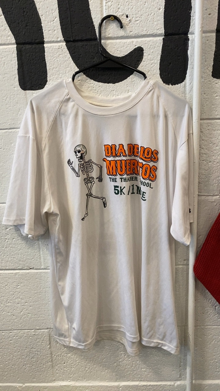 Dia De Los Muertos Thacher School T-Shirt (Sport) L White