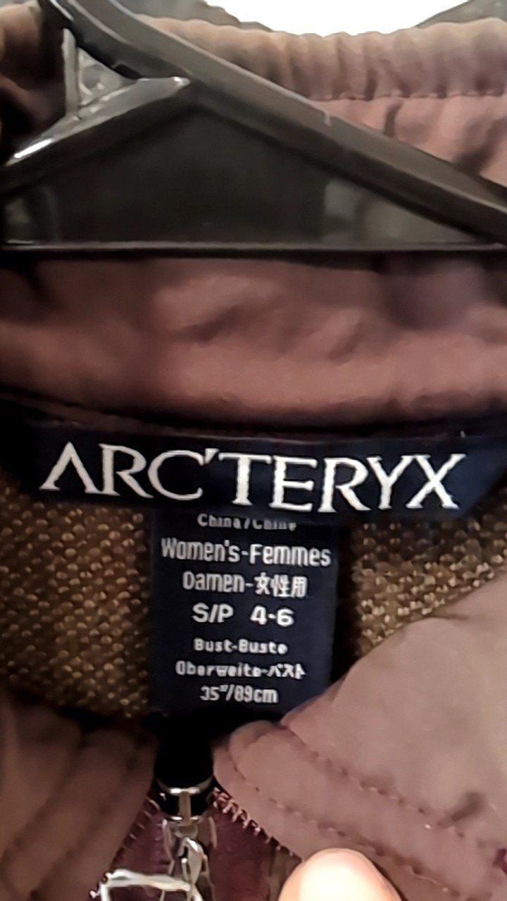 Arcteryx Jacket XS Burgundy Wool Combo Jacket