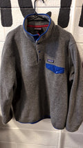 Patagonia Jacket L Grey Lightweight Synchilla Snap-T