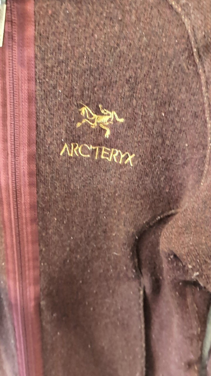 Arcteryx Jacket XS Burgundy Wool Combo Jacket