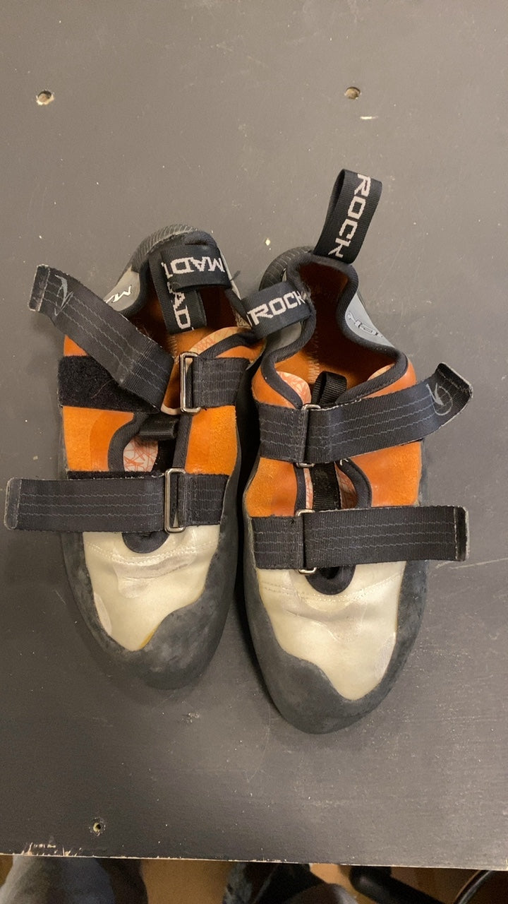 Mad Rock Flash Shoes (Climbing) 41.5/8.5 Grey/Orange